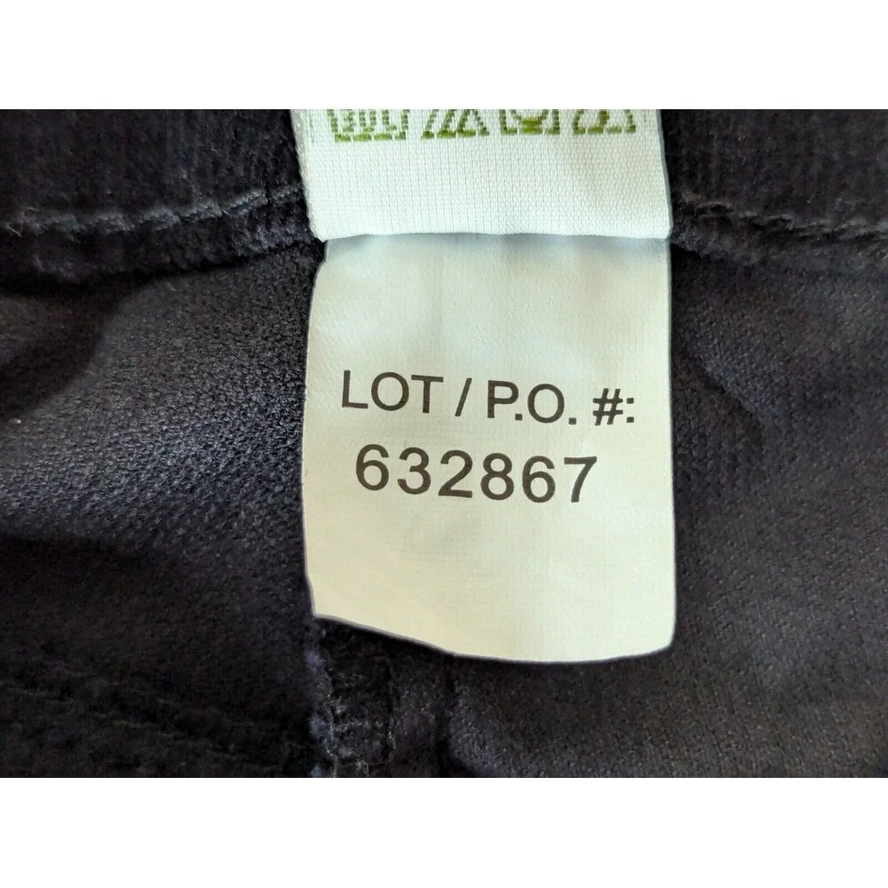 Orvis Chino Velvet Pants Women's 10P Black Straight Leg Stretch Classic‎ Travel
